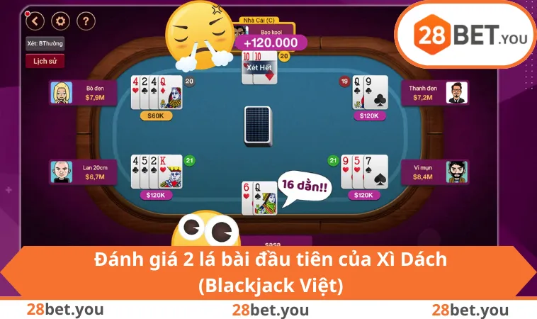 Đánh giá 2 lá bài đầu tiên của Xì Dách (Blackjack Việt)